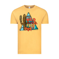 Vintage Mustard Wıld and Free Vintage Tee - JahusDesignShop