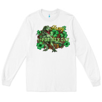 White s day t rex Long Sleeve Tee - NancyCooperArtShop