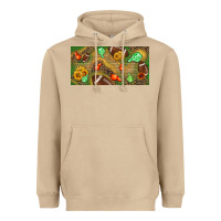 Mushroom western sunflower and american football license  plate Heavyweight Hoodie - BundleAndBundleShop