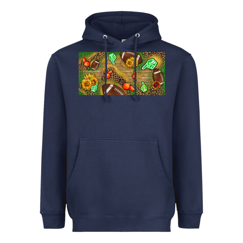 Western Sunflower And American Football License  Plate Heavyweight Hoodie by BundleAndBundleShop | Teevron