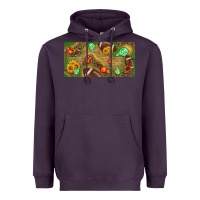 Plum western sunflower and american football license  plate Heavyweight Hoodie - BundleAndBundleShop