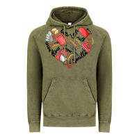 Vintage Olive bake tools heart Vintage Hoodie - Artiststas