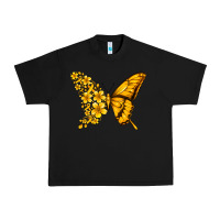 Black childhood cancer butterfly Urban Heavy Tee - Jasminsmagicworld