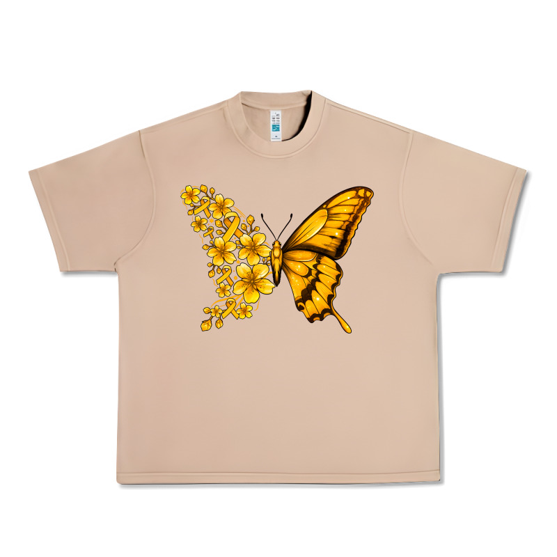 Childhood Cancer Butterfly Urban Heavy Tee by Jasminsmagicworld | Teevron