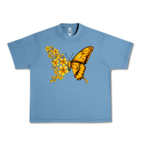 Pebble Blue childhood cancer butterfly Urban Heavy Tee - Jasminsmagicworld