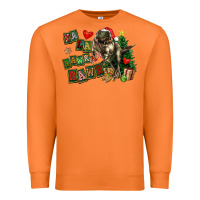Carrot Fa La La Trex Christmas Premium Sweatshirt - FaDigitalArtStudio