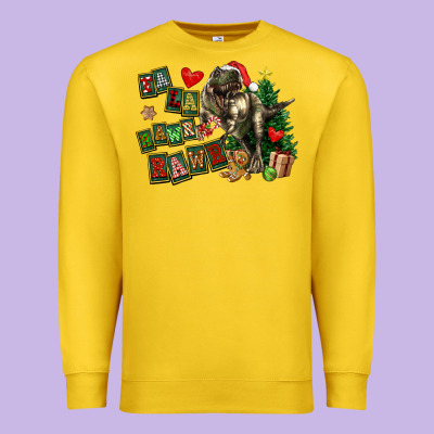 Fa La La Trex Christmas Premium Sweatshirt Designed By Fadigitalartstudio