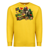 Lemon Fa La La Trex Christmas Premium Sweatshirt - FaDigitalArtStudio