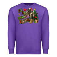 Purple Fa La La Trex Christmas Premium Sweatshirt - FaDigitalArtStudio