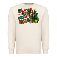 Sandshell Fa La La Trex Christmas Premium Sweatshirt - FaDigitalArtStudio
