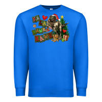 True Royal Fa La La Trex Christmas Premium Sweatshirt - FaDigitalArtStudio