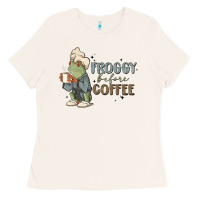 Bone froggy before coffee Ladies Tee - MaliasSmallBusiness