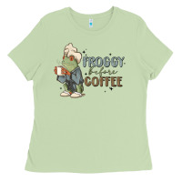 Matcha froggy before coffee Ladies Tee - MaliasSmallBusiness