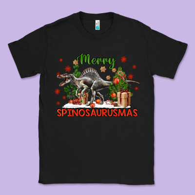 Merry Spinosaurusmas Classic Tee Designed By Lillyallendesigns