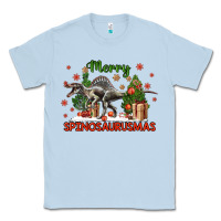 Dusty Blue merry spinosaurusmas Classic Tee - LillyAllenDesigns