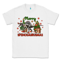 White merry spinosaurusmas Classic Tee - LillyAllenDesigns