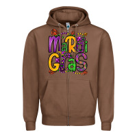 Chestnut mardi gras Zipper Hoodie - OliviaCreatesArt