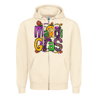 Sandshell mardi gras Zipper Hoodie - OliviaCreatesArt