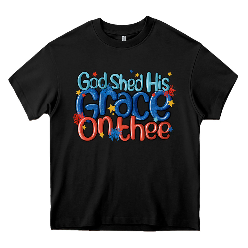 God Shed His Grace On The Thee Heavy Core Tee by MaliasSmallBusiness | Teevron
