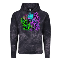 Cloud Black Colorful Leopard patch Vintage Hoodie - RanaPortraitStore
