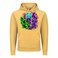 Vintage Mustard Colorful Leopard patch Vintage Hoodie - RanaPortraitStore