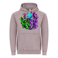 Vintage Zinc Colorful Leopard patch Vintage Hoodie - RanaPortraitStore