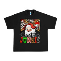 Black Christmas junkie Santa Claus Urban Heavy Tee - Jasminsmagicworld