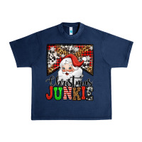 Navy Christmas junkie Santa Claus Urban Heavy Tee - Jasminsmagicworld