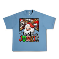 Pebble Blue Christmas junkie Santa Claus Urban Heavy Tee - Jasminsmagicworld
