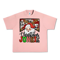 Salmon Christmas junkie Santa Claus Urban Heavy Tee - Jasminsmagicworld