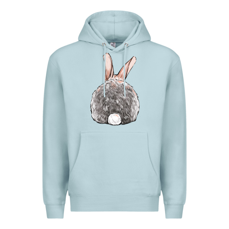 Easter Bunny Back View Premium Hoodie by OliviaCreatesArt | Teevron