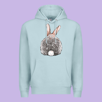 Easter Bunny Back View Premium Hoodie Designed By Oliviacreatesart