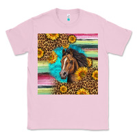 Bubblegum Pink quarter horse aztec pattern Classic Tee - LillyAllenDesigns