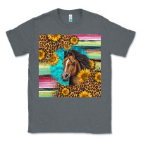Charcoal Heather quarter horse aztec pattern Classic Tee - LillyAllenDesigns