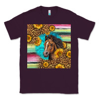 Plum quarter horse aztec pattern Classic Tee - LillyAllenDesigns