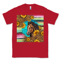 Red quarter horse aztec pattern Classic Tee - LillyAllenDesigns