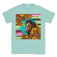 Seafoam quarter horse aztec pattern Classic Tee - LillyAllenDesigns