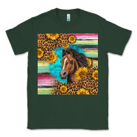 Sports Green quarter horse aztec pattern Classic Tee - LillyAllenDesigns