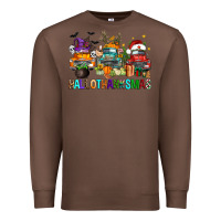 Chestnut hallothanksmas trucks Premium Sweatshirt - FaDigitalArtStudio