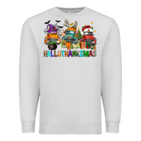 Dove Grey hallothanksmas trucks Premium Sweatshirt - FaDigitalArtStudio