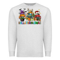 Oatmeal Heather hallothanksmas trucks Premium Sweatshirt - FaDigitalArtStudio