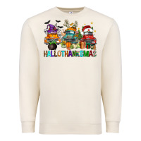 Sandshell hallothanksmas trucks Premium Sweatshirt - FaDigitalArtStudio