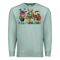 Seafoam hallothanksmas trucks Premium Sweatshirt - FaDigitalArtStudio
