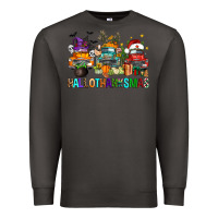 Smoke hallothanksmas trucks Premium Sweatshirt - FaDigitalArtStudio