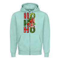 Seafoam ho ho ho gnomes fa Zipper Hoodie - FaDigitalArtStudio
