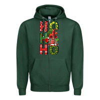 Sports Green ho ho ho gnomes fa Zipper Hoodie - FaDigitalArtStudio