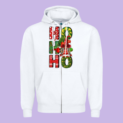 Ho Ho Ho Gnomes Fa Zipper Hoodie Designed By Fadigitalartstudio