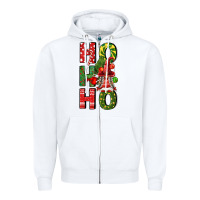 White ho ho ho gnomes fa Zipper Hoodie - FaDigitalArtStudio