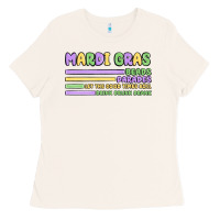 Bone mardi gras beads Ladies Tee - MaliasSmallBusiness