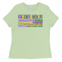 Matcha mardi gras beads Ladies Tee - MaliasSmallBusiness